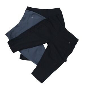 Danskin Now Capri Leggings Lot 3 Large Black Gray Workout